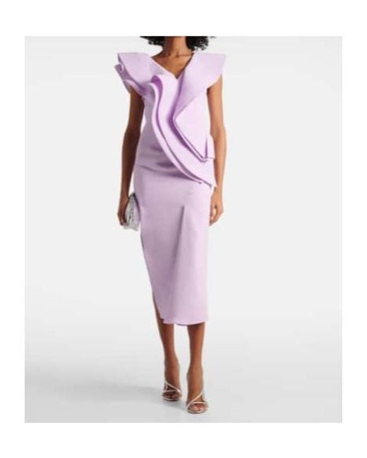 Maticevski Purple Revive Wave Cocktail Dress