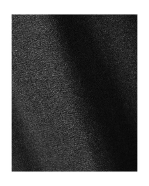 The Row Black Dark Logo Large Silhouette Wool Extra-Long Dress