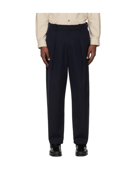 A.P.C. Black Renato Pleated Pants for men