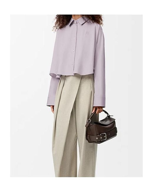 Loewe Purple Trapeze Shirt