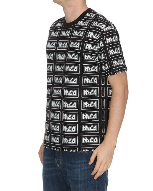 McQ Alexander McQueen Black Full Of Mcq Short-Sleeved T-Shirts for men