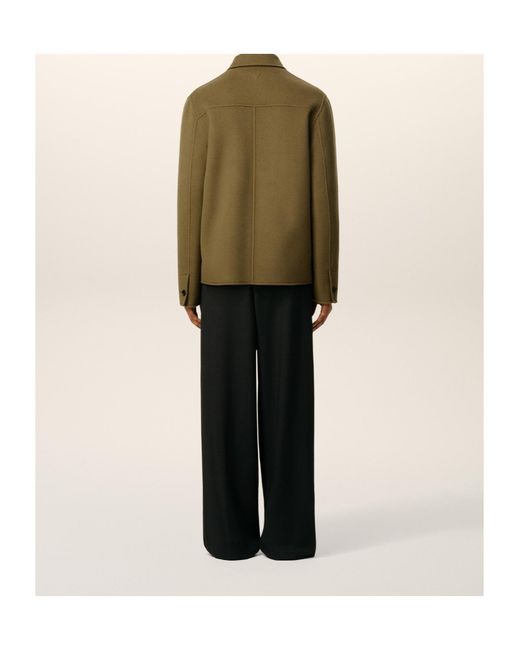 AMI Green Button-Up Jacket for men