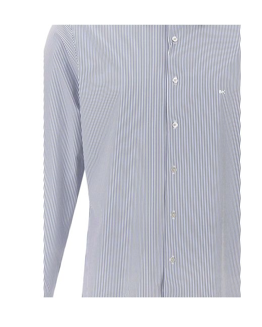 MICHAEL Michael Kors Blue Slim Stripe Shirt for men
