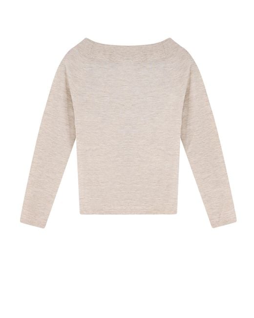 Max Mara White Sweaters Cashmere