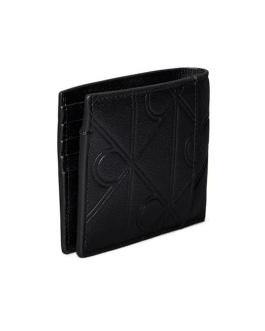 Calvin Klein Black Full-Grain Leather Rfid Billfold Wallet for men