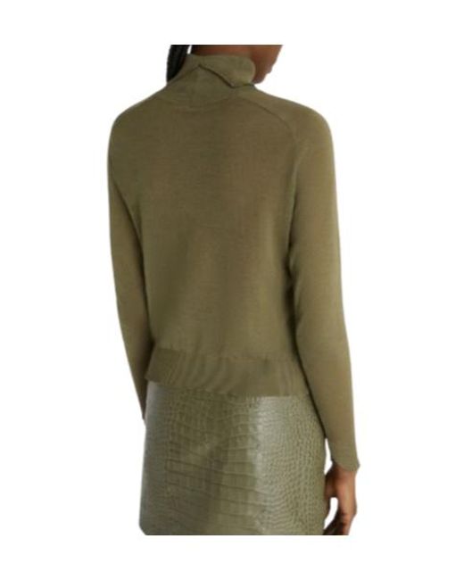 Ermanno Scervino Green Long-Sleeved Knitted Sweater