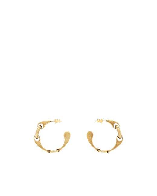 Chloé Metallic Hoop Earrings