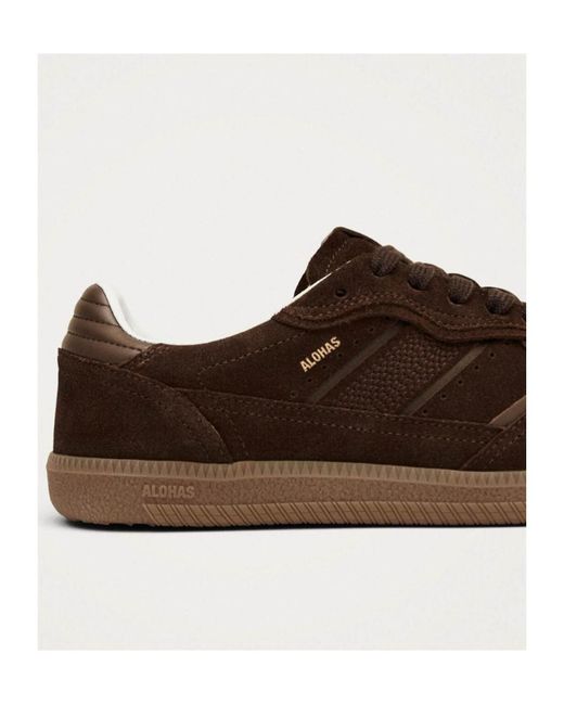 Alohas Brown Tb.490 Rife Lace-Up Sneakers