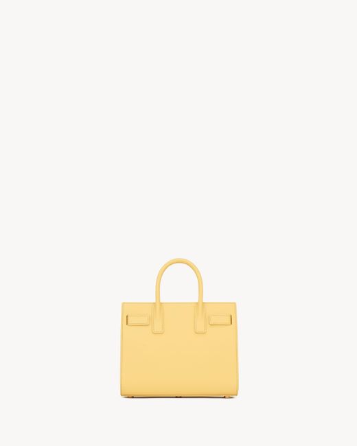 Saint Laurent Yellow Sac De Jour Mini Handbag
