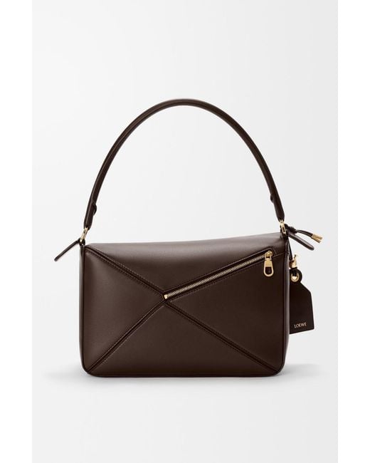 Loewe Brown Medium Featherlight Puzzle Bag