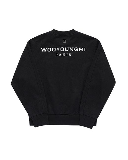 Wooyoungmi Black Patch Sweatshirt