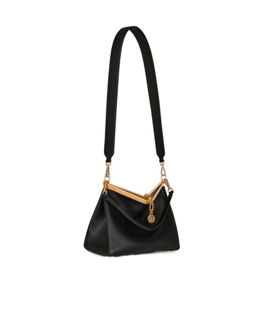 Etro Black Vela Medium Shoulder Bag