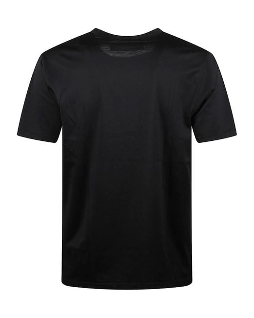 C P Company Black Logo Patch Crewneck T-Shirt for men