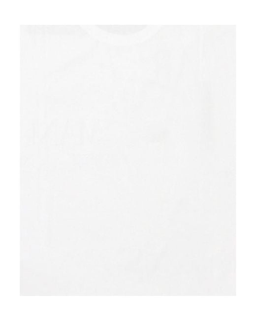 Armani Jeans White Round-Necked T-Shirt