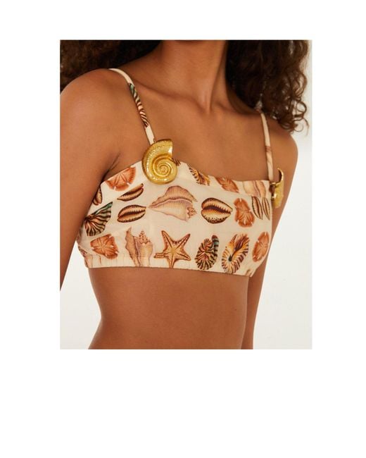 Farm Rio Orange Patterned Short Tank Top