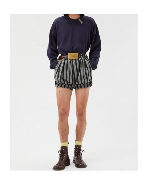 Versace Blue Logo-Embroidered Crewneck Jumper