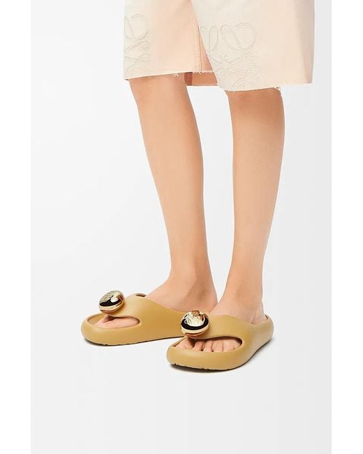 Loewe Metallic Foam Pebble Sandal