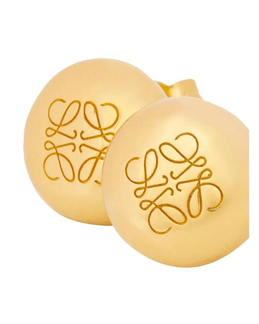 Loewe Metallic Logo Earrings