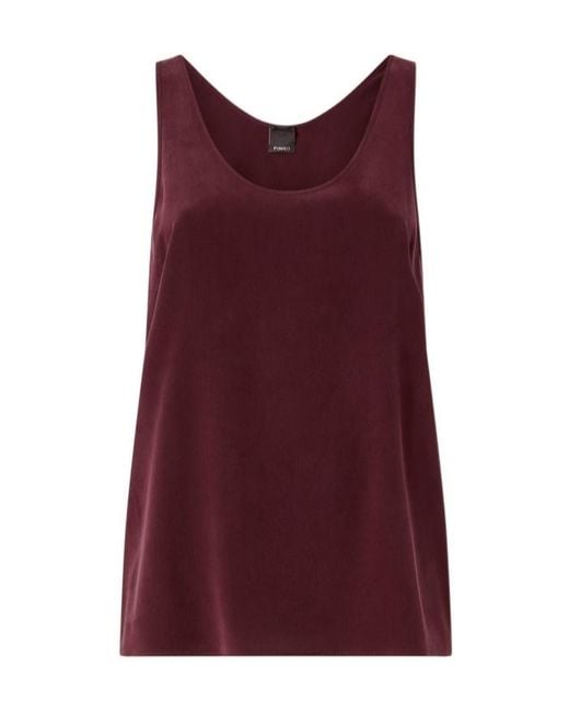 Pinko Red Sleeveless Vest Top