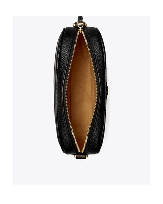 Tory Burch Black Mcgraw Logo Patch Crossbody Bag