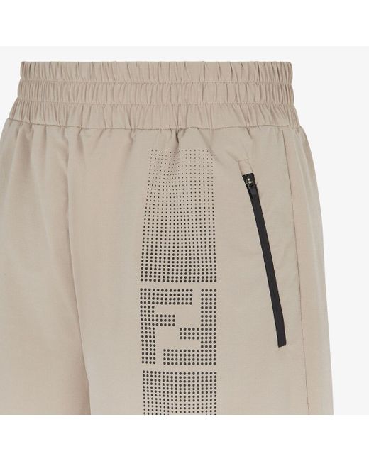 Fendi Natural Logo Printed Bermuda Shorts for men