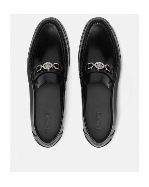 Versace Medusa '95 Slip-On Loafers in Black for Men | Lyst