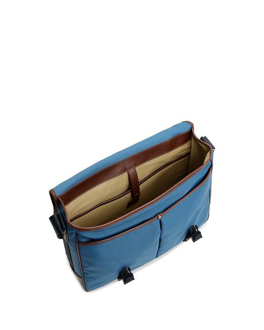 Dunhill Blue Logo Flip Shoulder Bag for men
