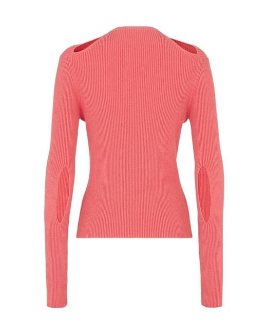 Fendi Pink Buttoned Long-Sleeved Cardigan