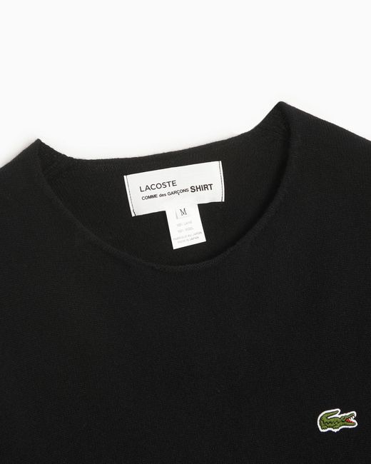 Comme des Garçons Black Comme Des Garçons Shirt X Lacoste Crewneck Jumper for men