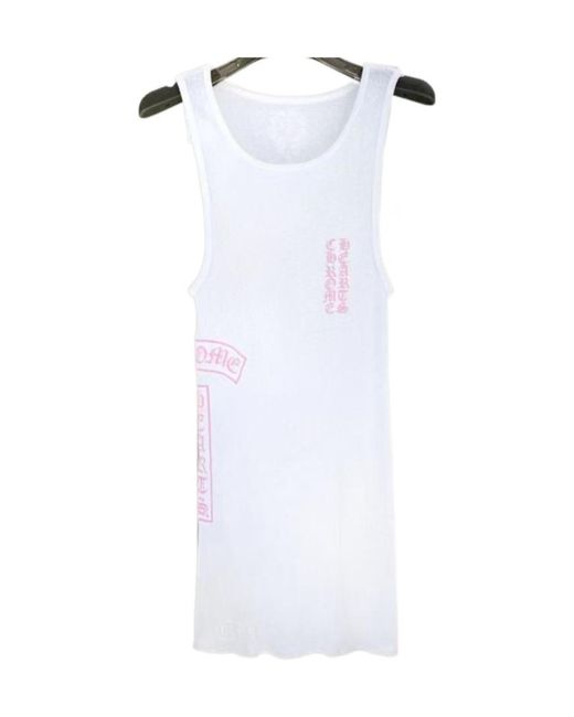Chrome Hearts White Sleeveless Crew Neck Vest