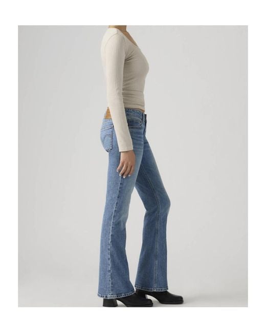 Levi's Blue Low Slim Boot Jeans