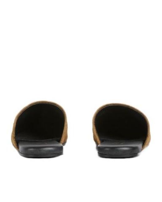 Gucci Brown Horsebit Monogrammed Mules