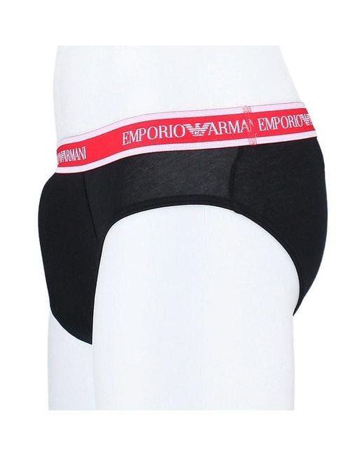 Emporio Armani Black Logo Underwear Two-Piece Set for men