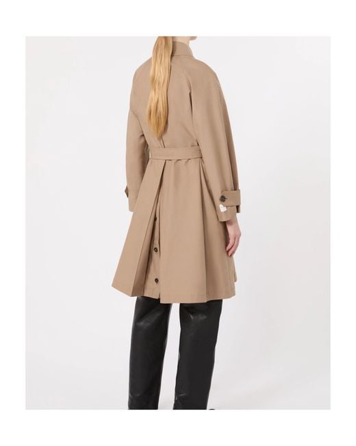 Max Mara Natural Collared Long-Sleeved Coat