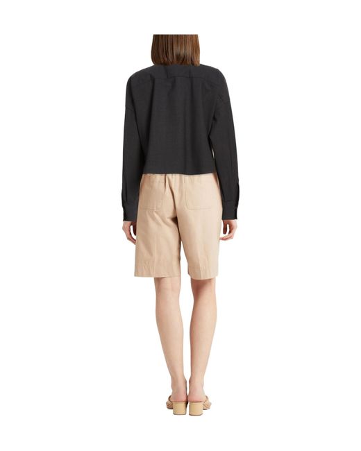 Brunello Cucinelli Black Solid Colour Shirts