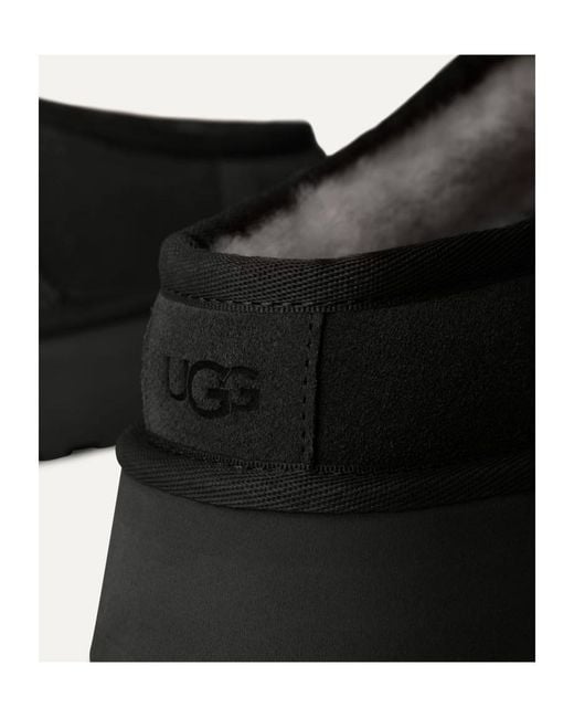 Ugg Black Bea Cut-Out Detailed Slip-On Slippers