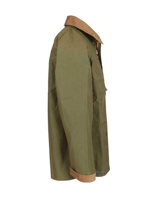 Barbour Green X Paul Smith Sugarlump Bedale Casual Jacket for men