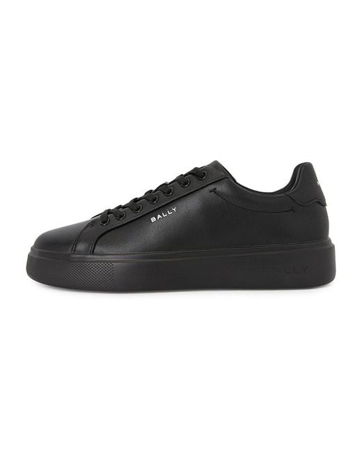 Bally Black Lace-Up Low-Top Casual Shoes for men