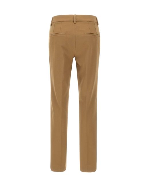 Marella Natural Belt Loop Casual Pants