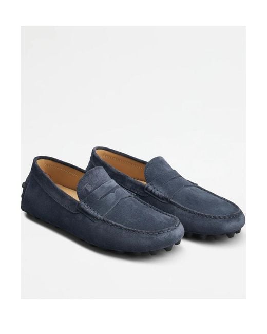 Tod's Blue Gommino Slip-On Loafers for men