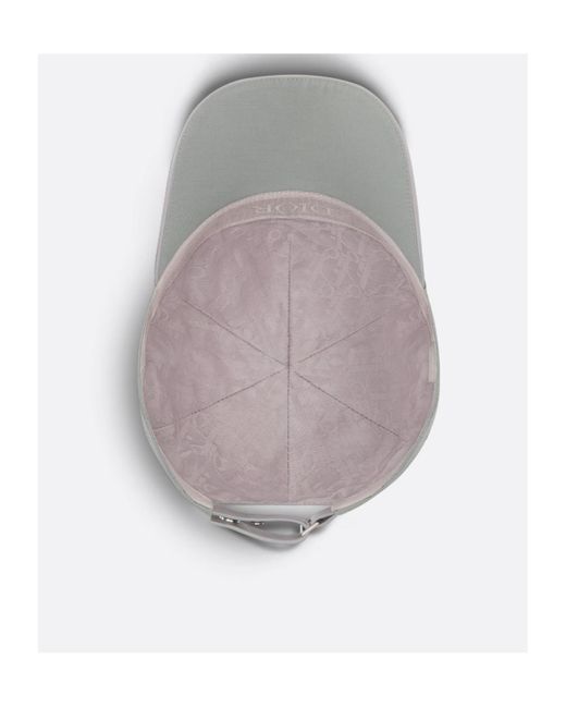 Dior Gray Homme Logo Embroidered Couture Cap for men