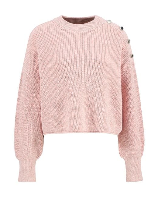 Barbour Pink Pure Cotton Knit Sweater