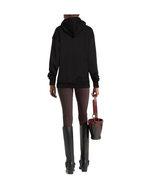 DIESEL Black Solid Color Hooded Track Jackets