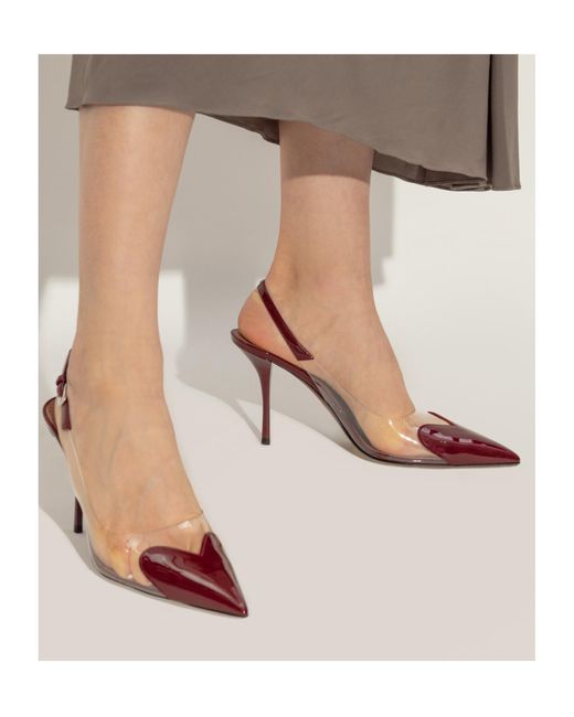 Alaïa Pink 90Mm Le Coeur Pumps