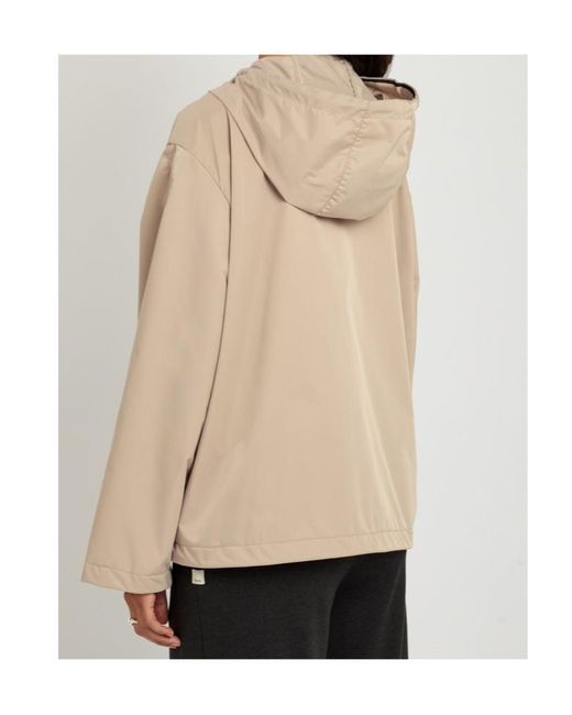 Moncler Natural Cassiopea Hooded Shell Jacket