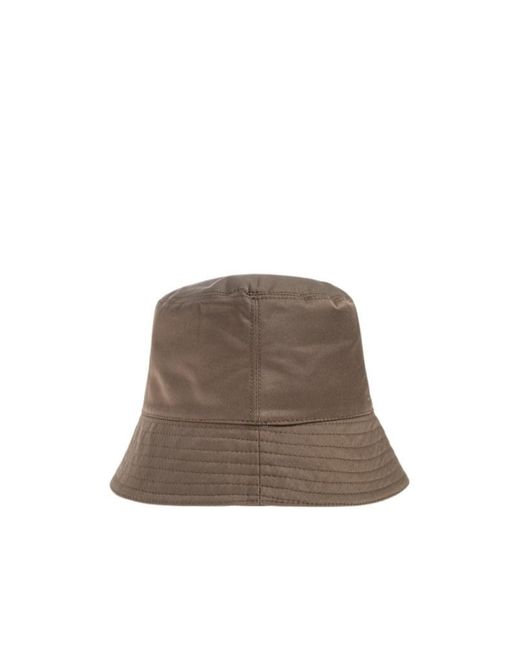 Marni Brown Logo Embroidered Bucket Hat