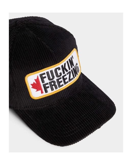 DSquared² Black Souvenir From Canada Baseball Cap for men