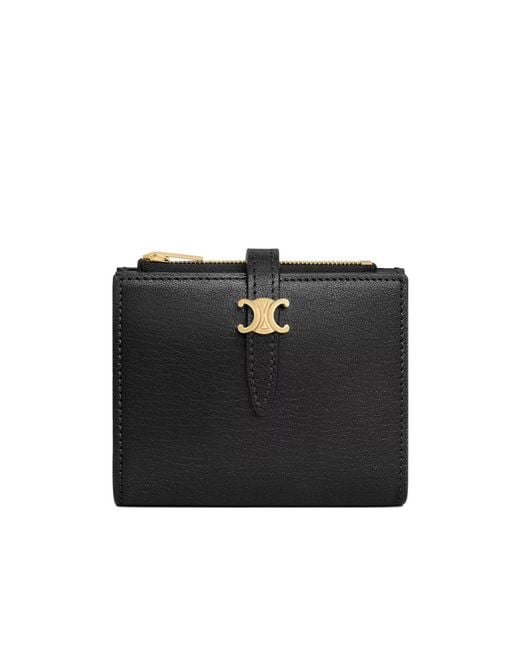 Céline Black Clasp Wallet