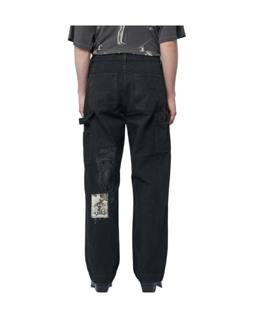 Enfants Riches Deprimes Gray Enfants Riches Déprimés Paint Straight Leg Pants