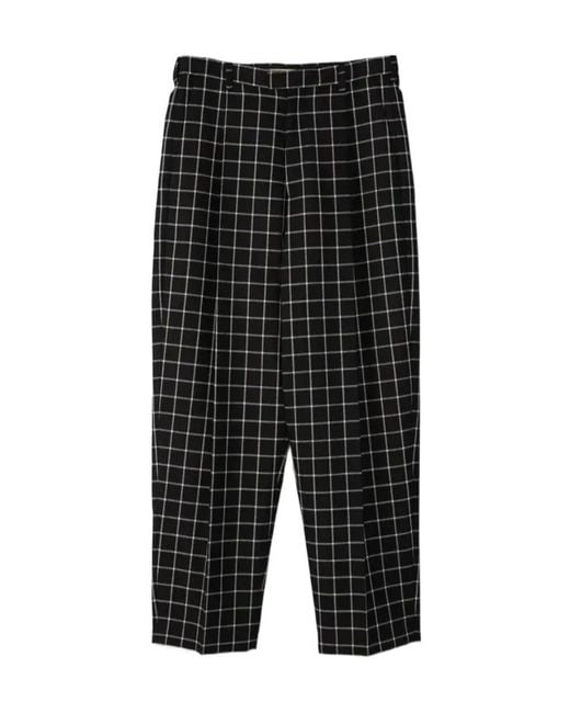 Marni Black Check Patterned Trousers for men